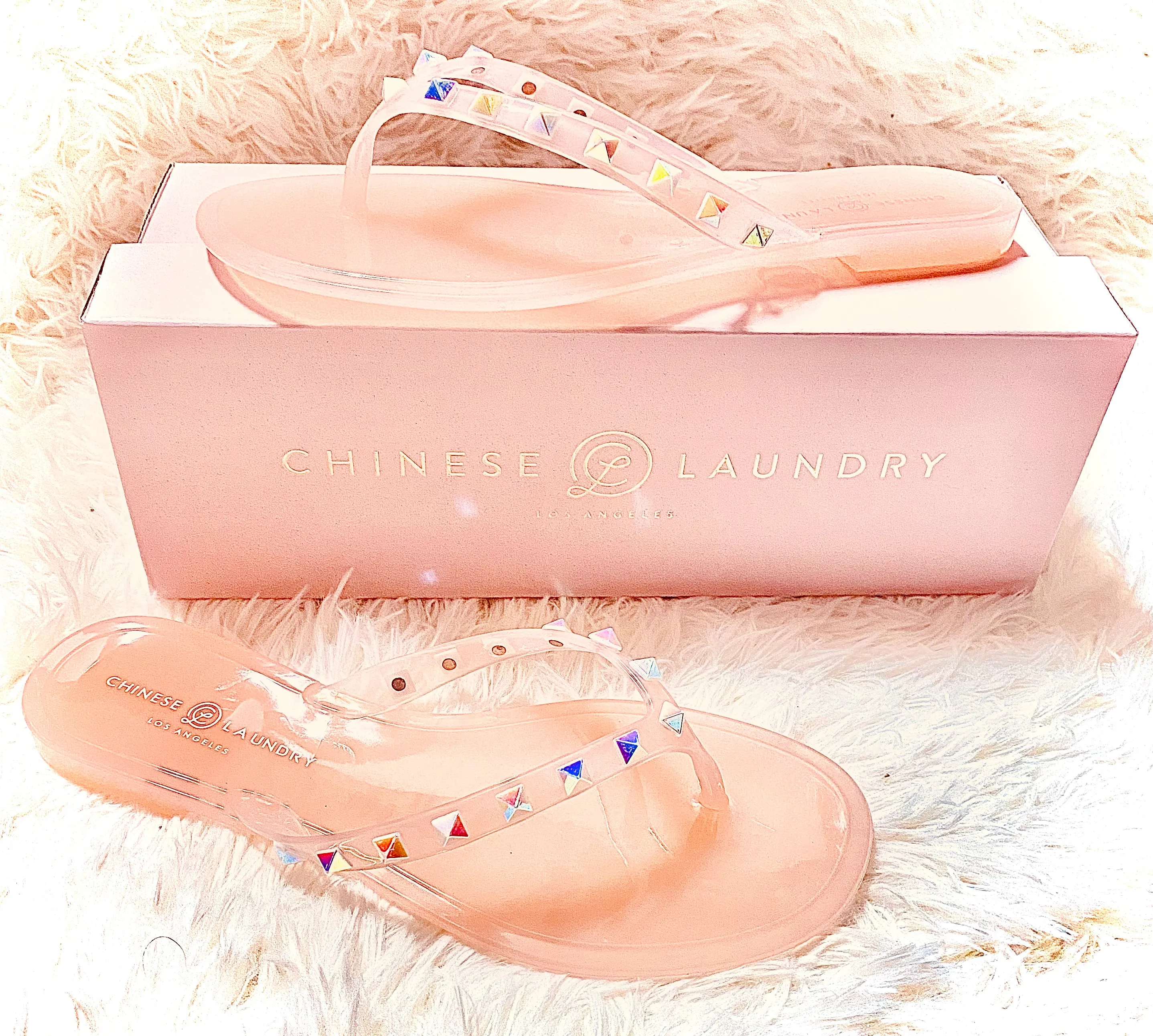 Chinese laundry - Blush NOV LA FIRST Dibs Hero Jelly PVC Sandals