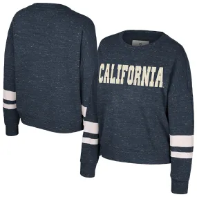 Colosseum Cal Bears Women's Navy Lost City Speckle Pullover Sweatshirt