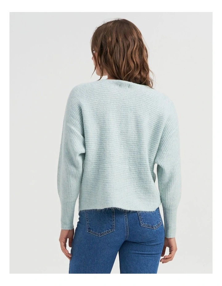 Daniella Long Sleeve Pullover Jumper in Ether Melange