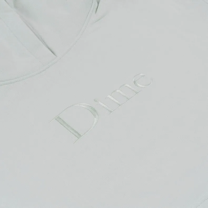 Dime Classic Logo Embroidered Pullover Hooded Sweatshirt (Ice Water)