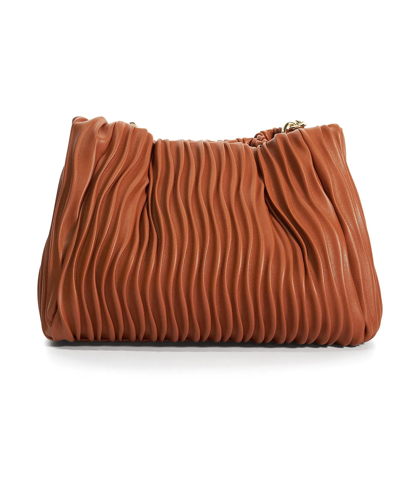 Dominia Wavy Quilt Bag Tan