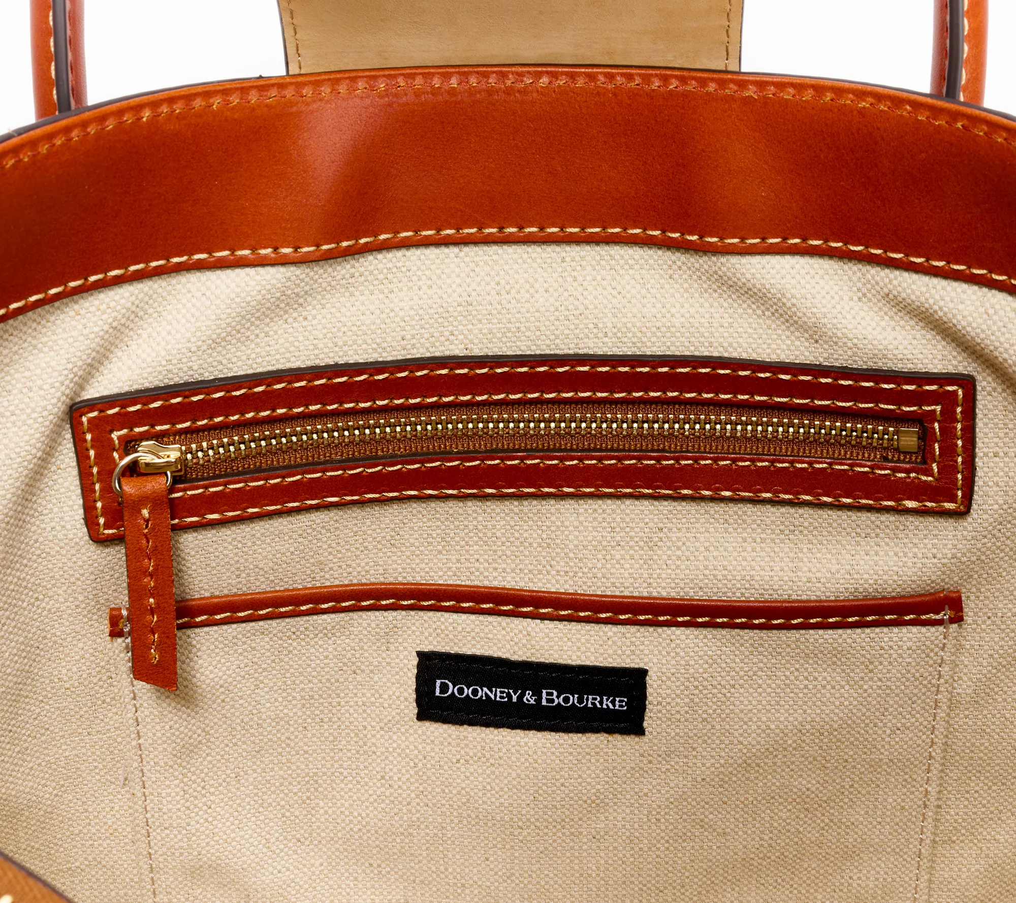 Dooney & Bourke Turnlock Leather Handle Tote