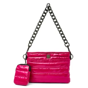 DOWNTOWN CROSSBODY GLOSSY GARNET