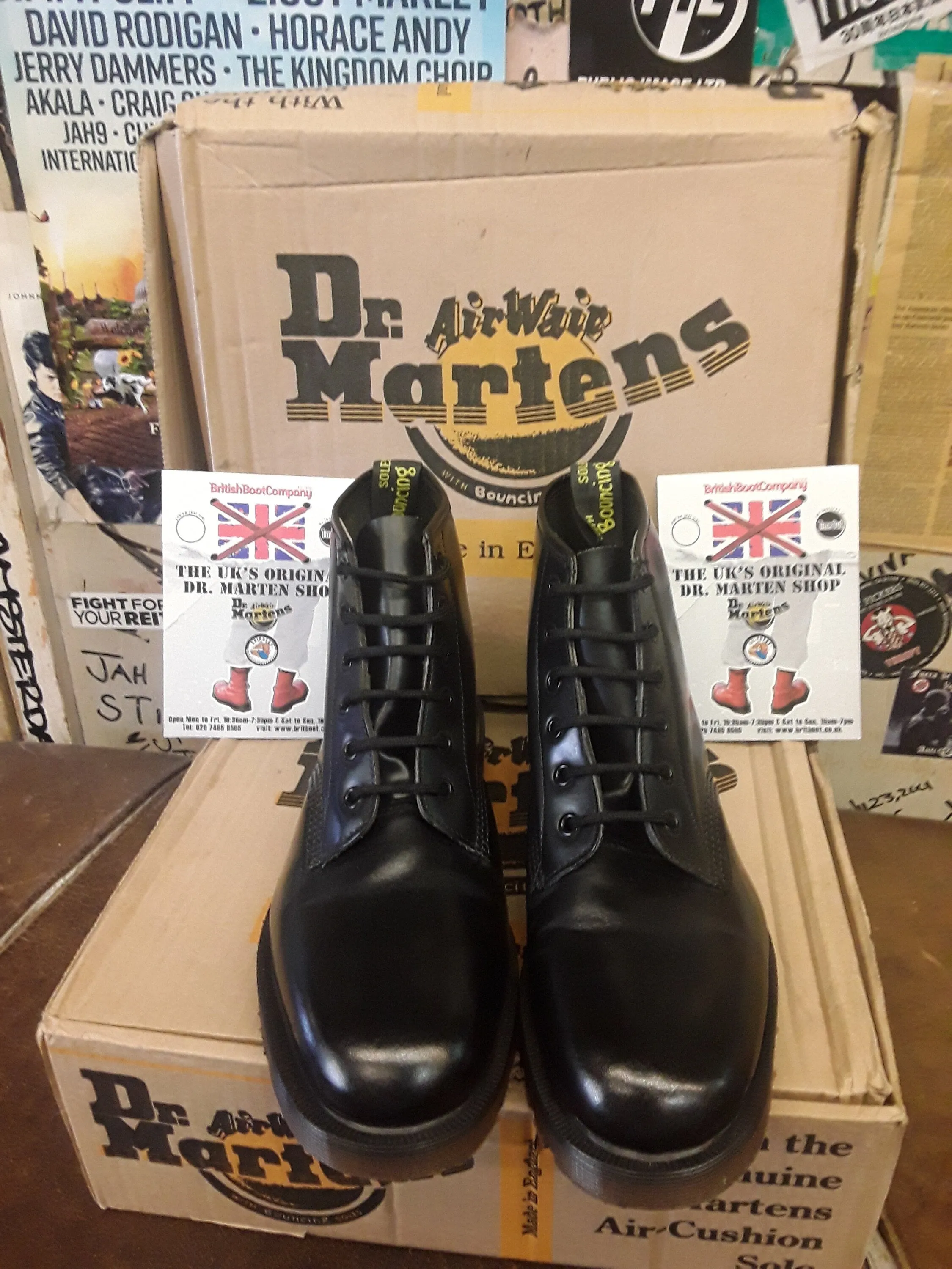 Dr Martens 101 Black 6 Hole Made in England Sizes 6 and 8