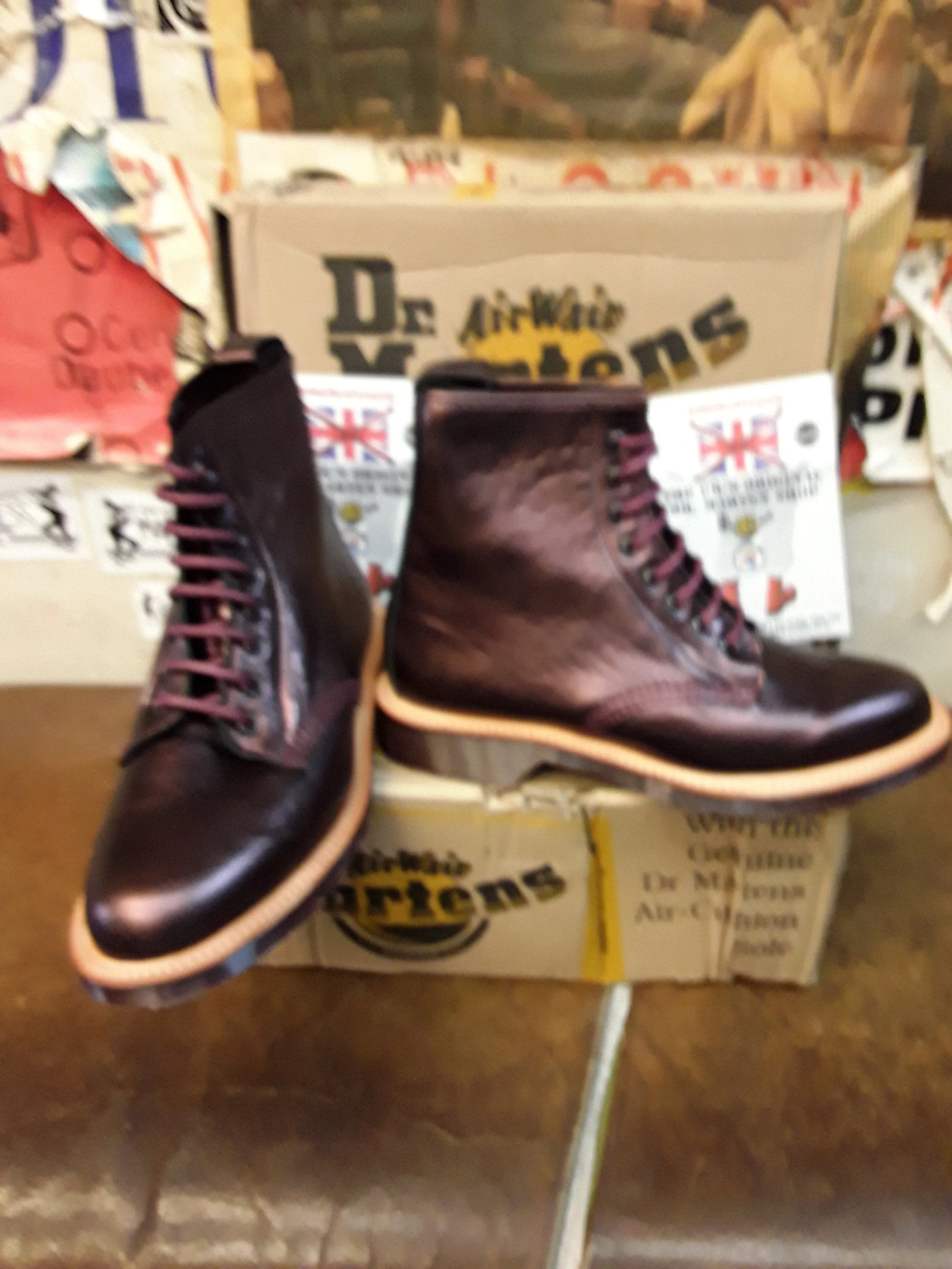 Dr Martens 1460 Cherry Analine Made in England Size 6