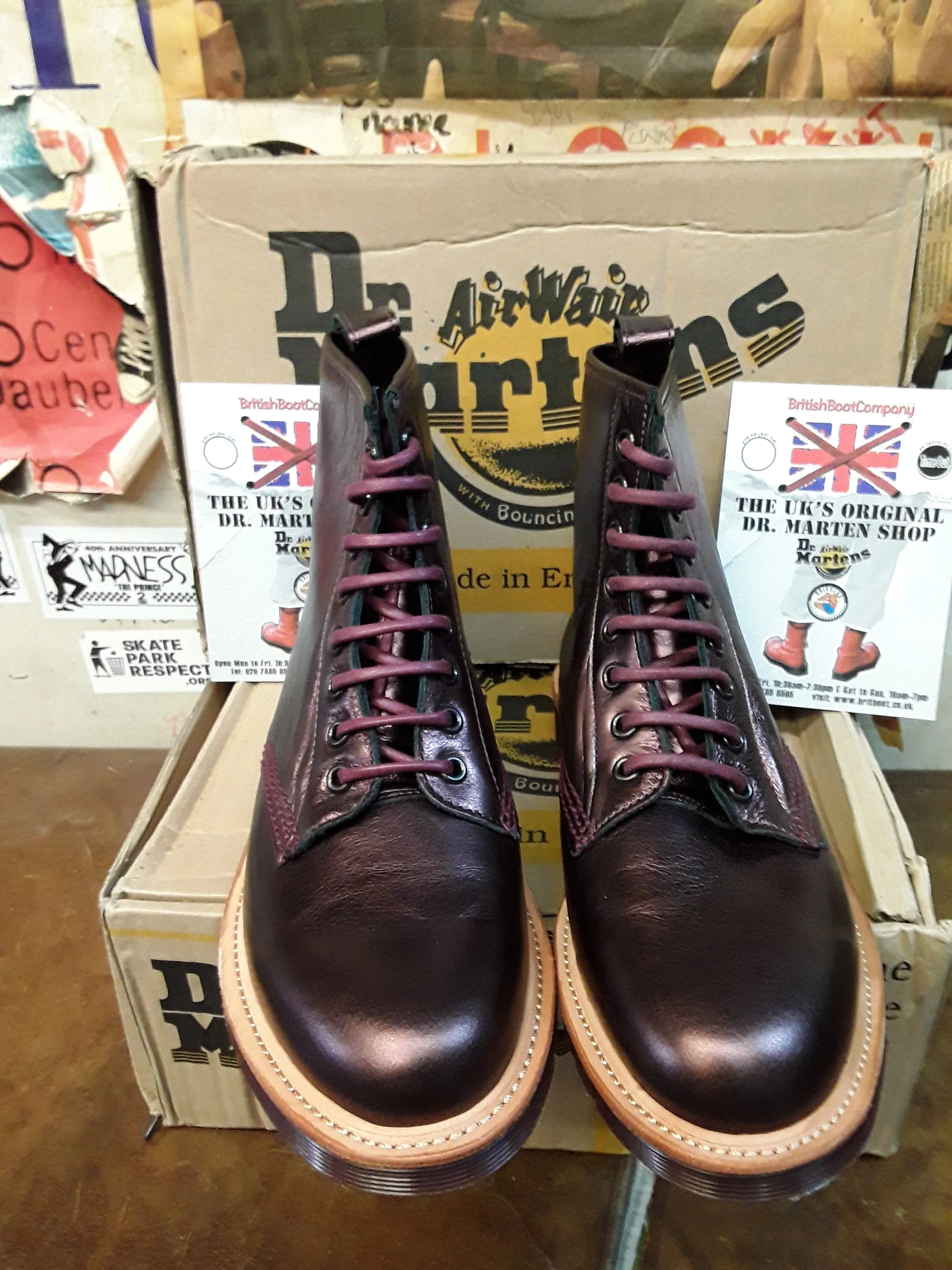 Dr Martens 1460 Cherry Analine Made in England Size 6