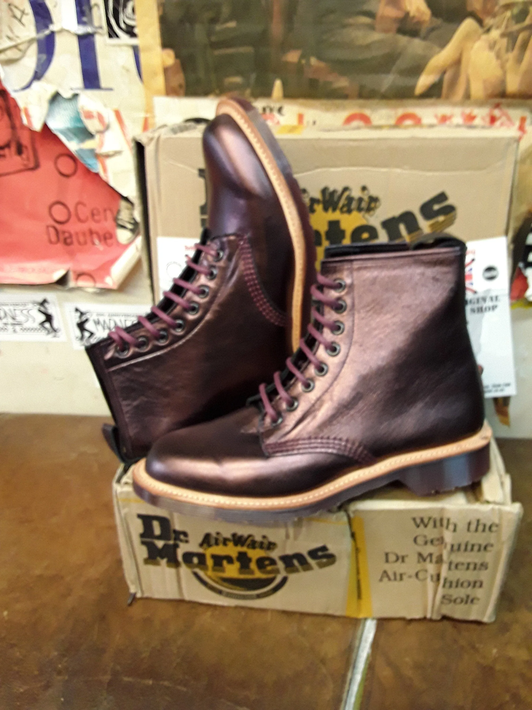 Dr Martens 1460 Cherry Analine Made in England Size 6