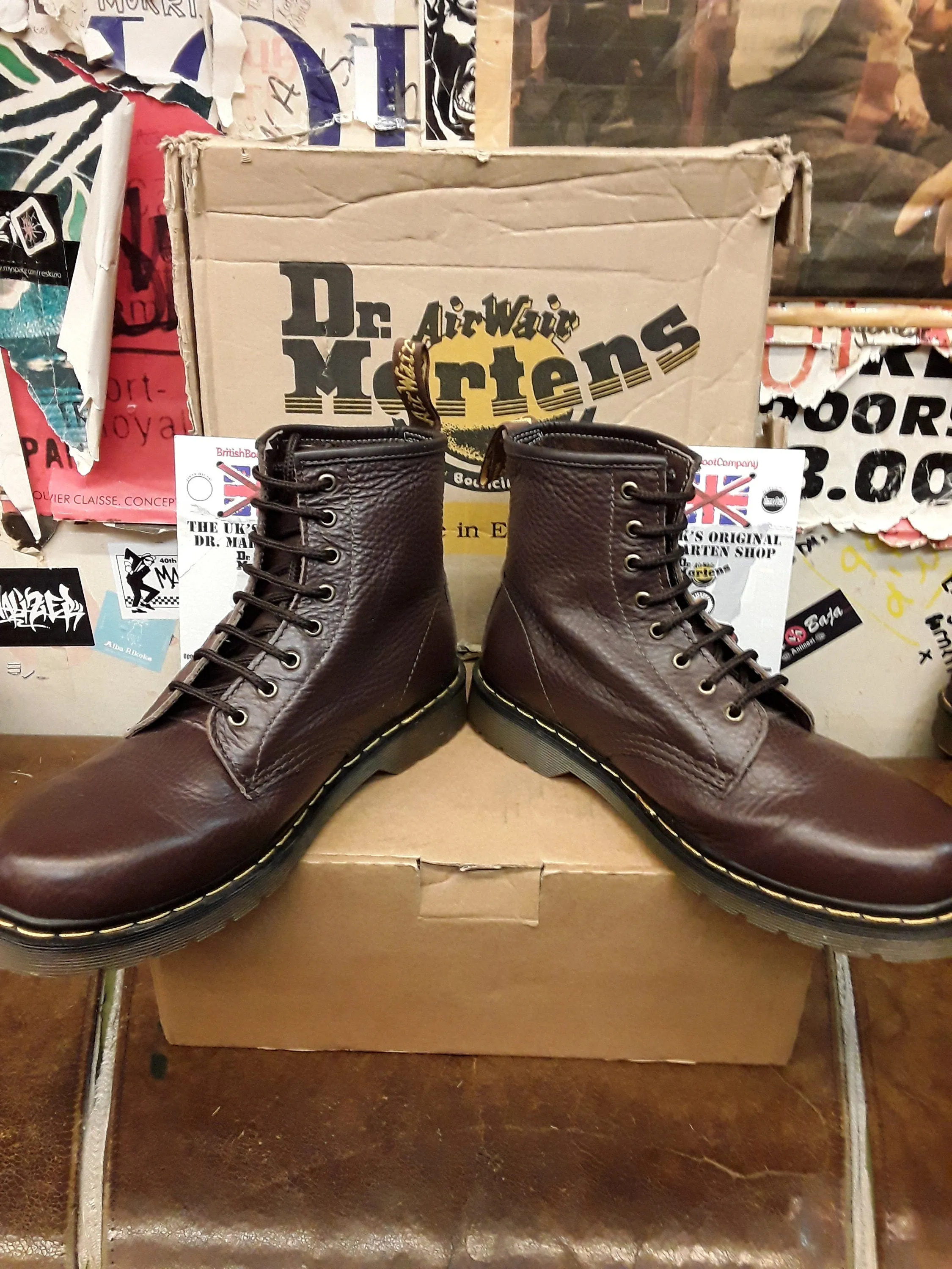 Dr Martens 1460 Made in England Bark Grizzly Leather Size 10