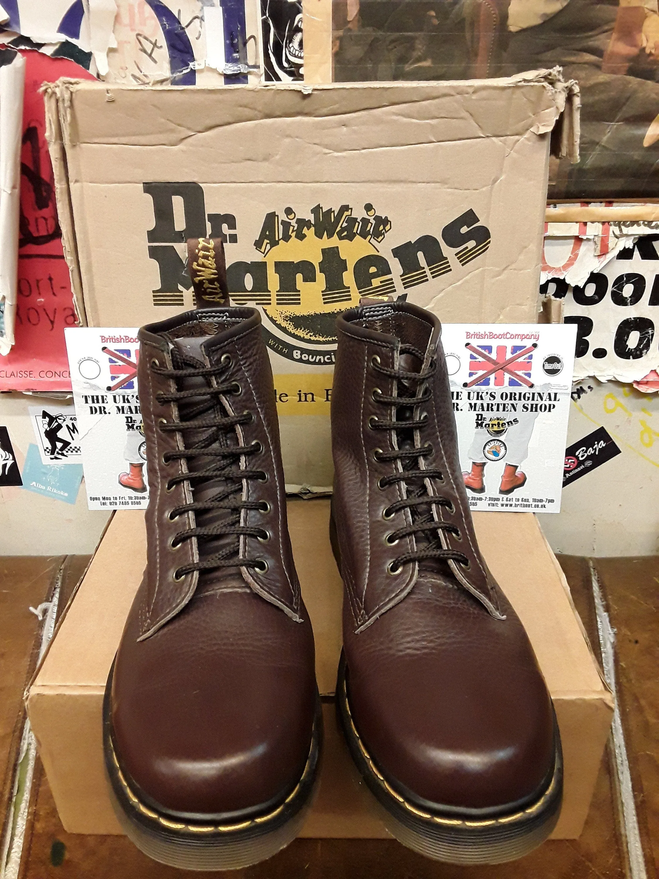 Dr Martens 1460 Made in England Bark Grizzly Leather Size 10