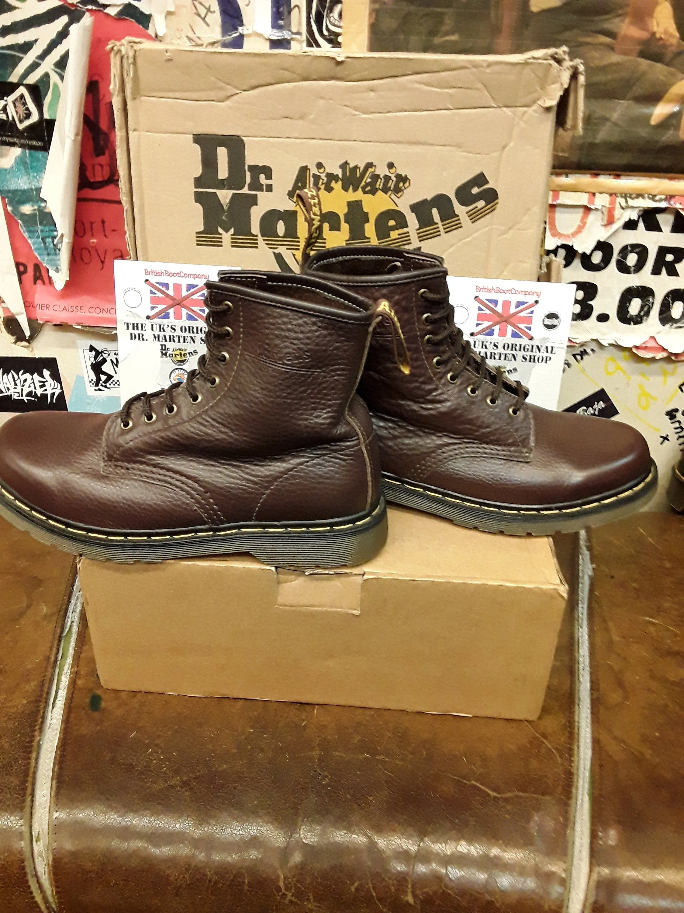 Dr Martens 1460 Made in England Bark Grizzly Leather Size 10