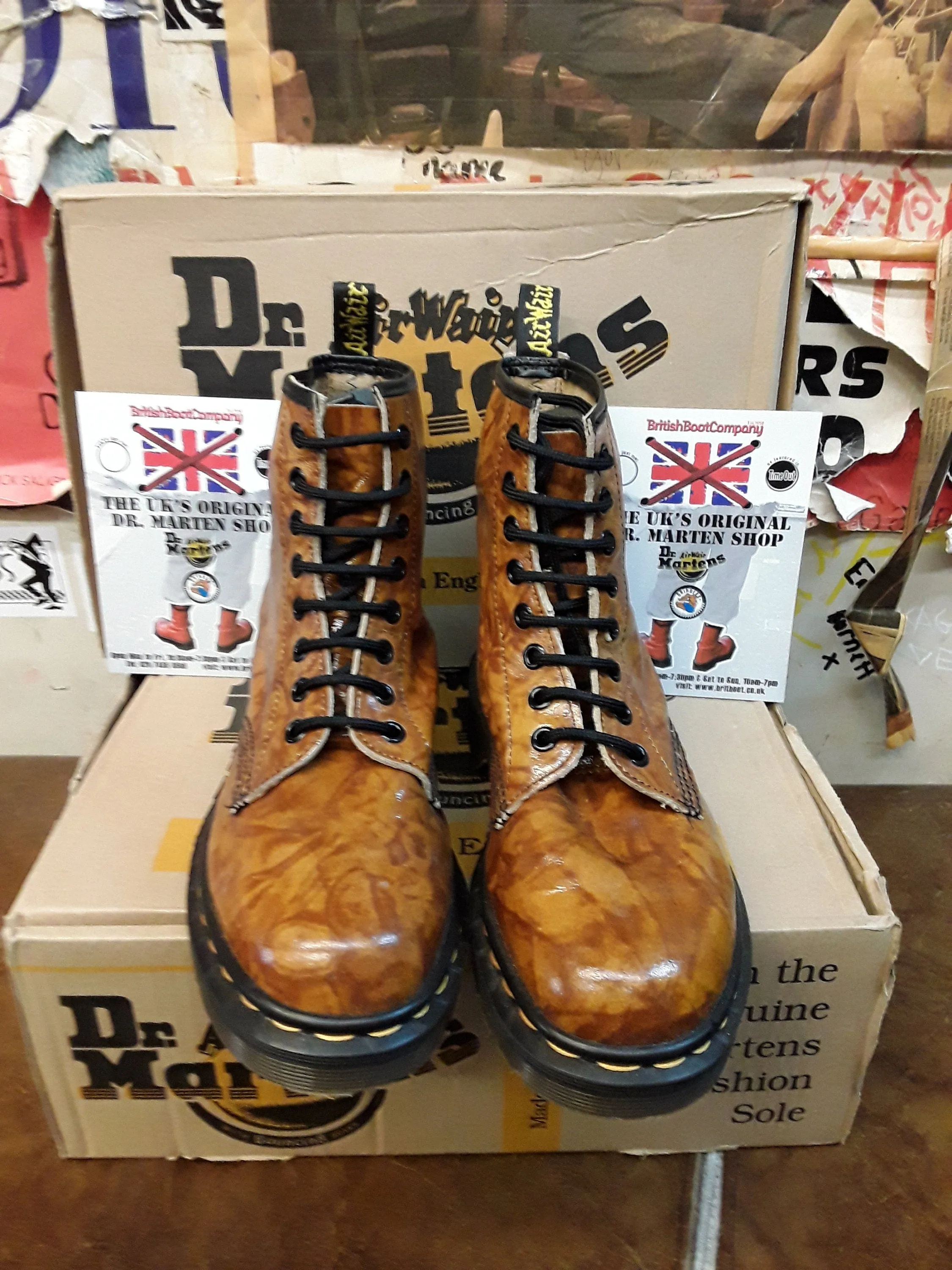 Dr Martens 1460 Mocca High Shine Made in England Size 5