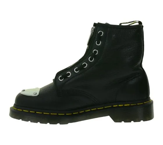 Dr. Martens 1460 MP Toe Plate Lunar Stivali con cerniera da Stivali in vera pelle con puntale in metallo 31682001 Nero