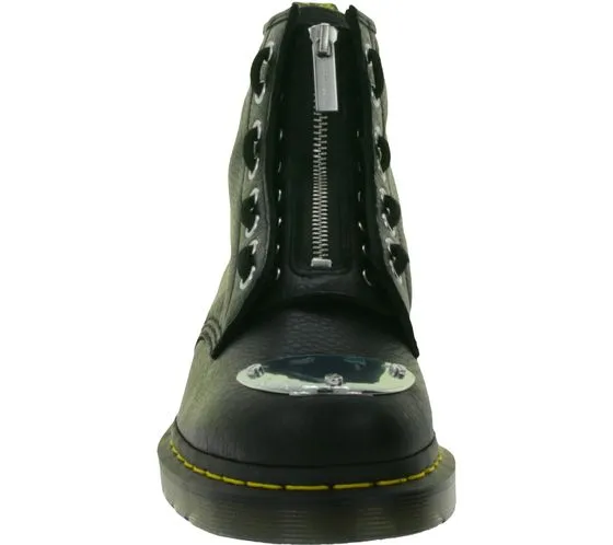 Dr. Martens 1460 MP Toe Plate Lunar Stivali con cerniera da Stivali in vera pelle con puntale in metallo 31682001 Nero