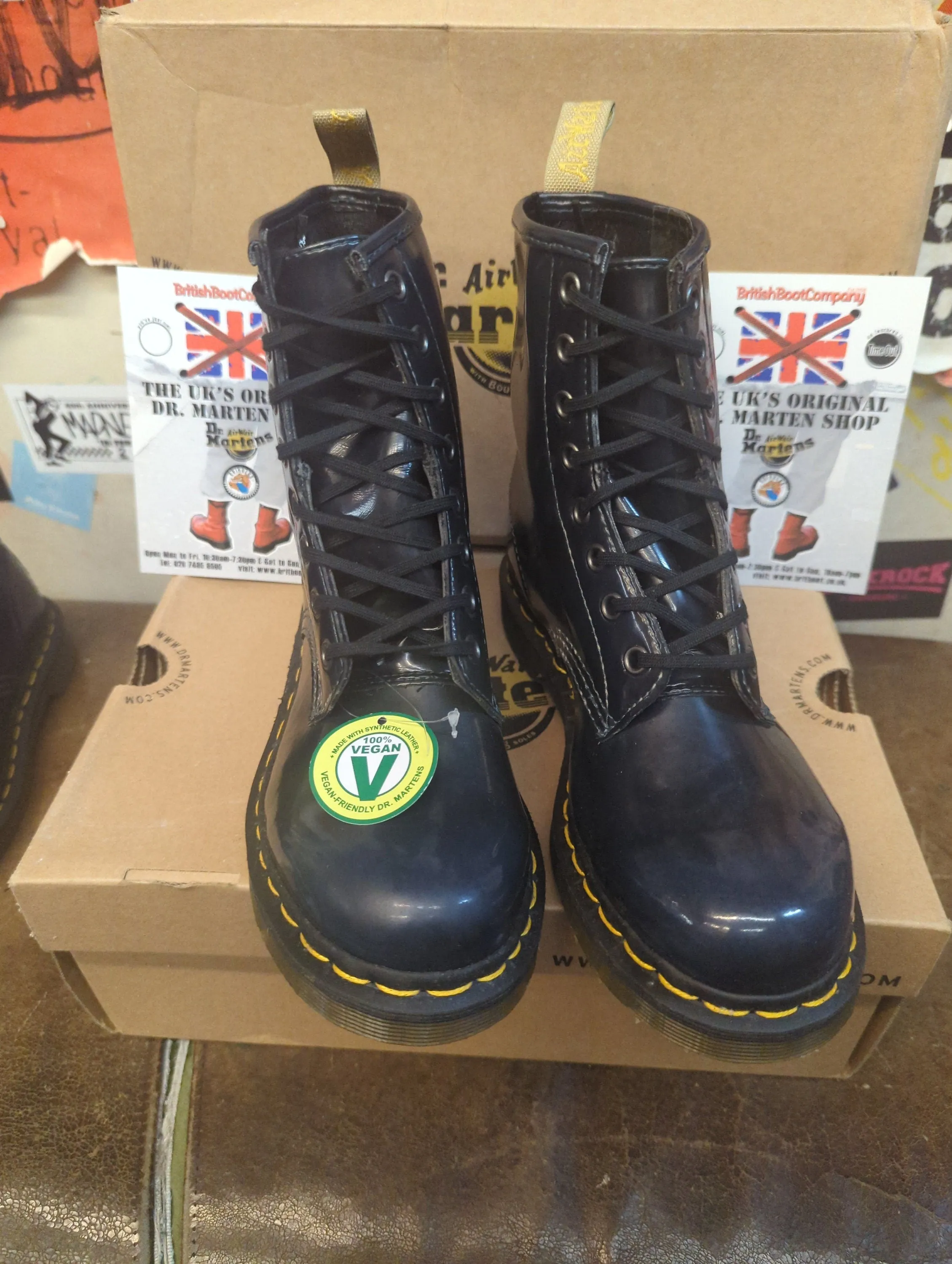 Dr Martens 1460 Navy Vegan 8 Hole Various Sizes