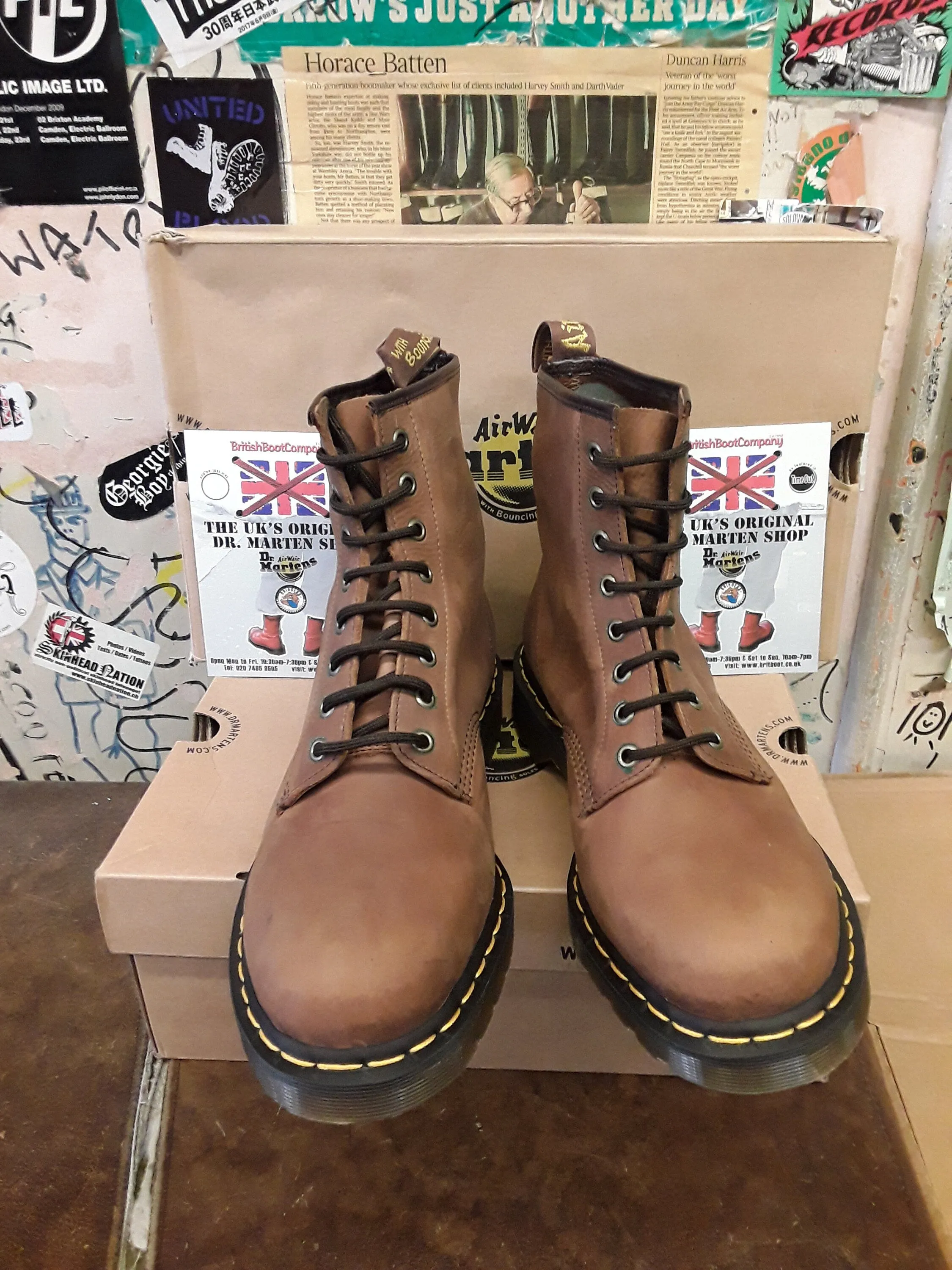 Dr Martens 1460 Peanut Harvey Size 10