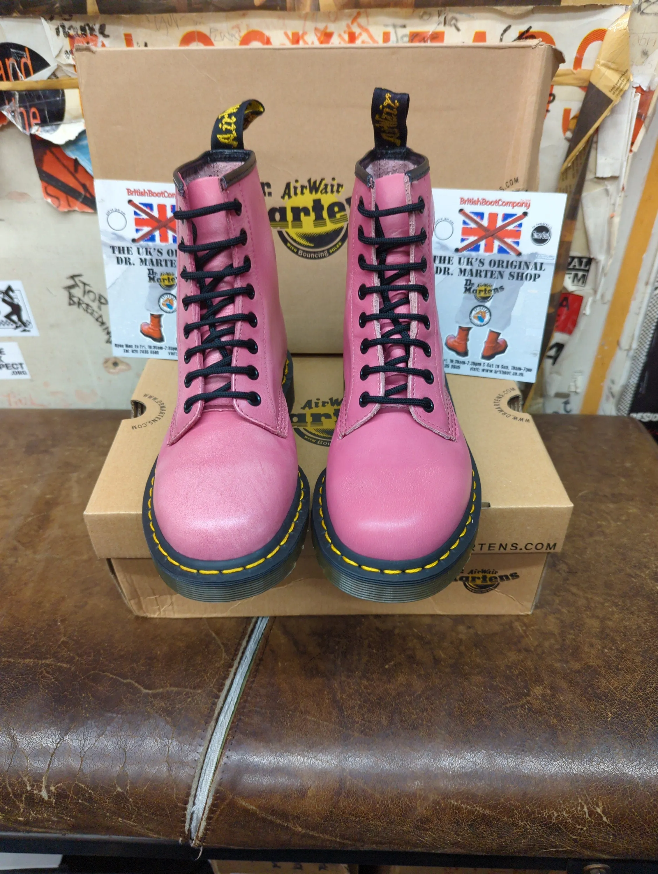 Dr Martens 1460 Pink Vintage Size 6 & 7