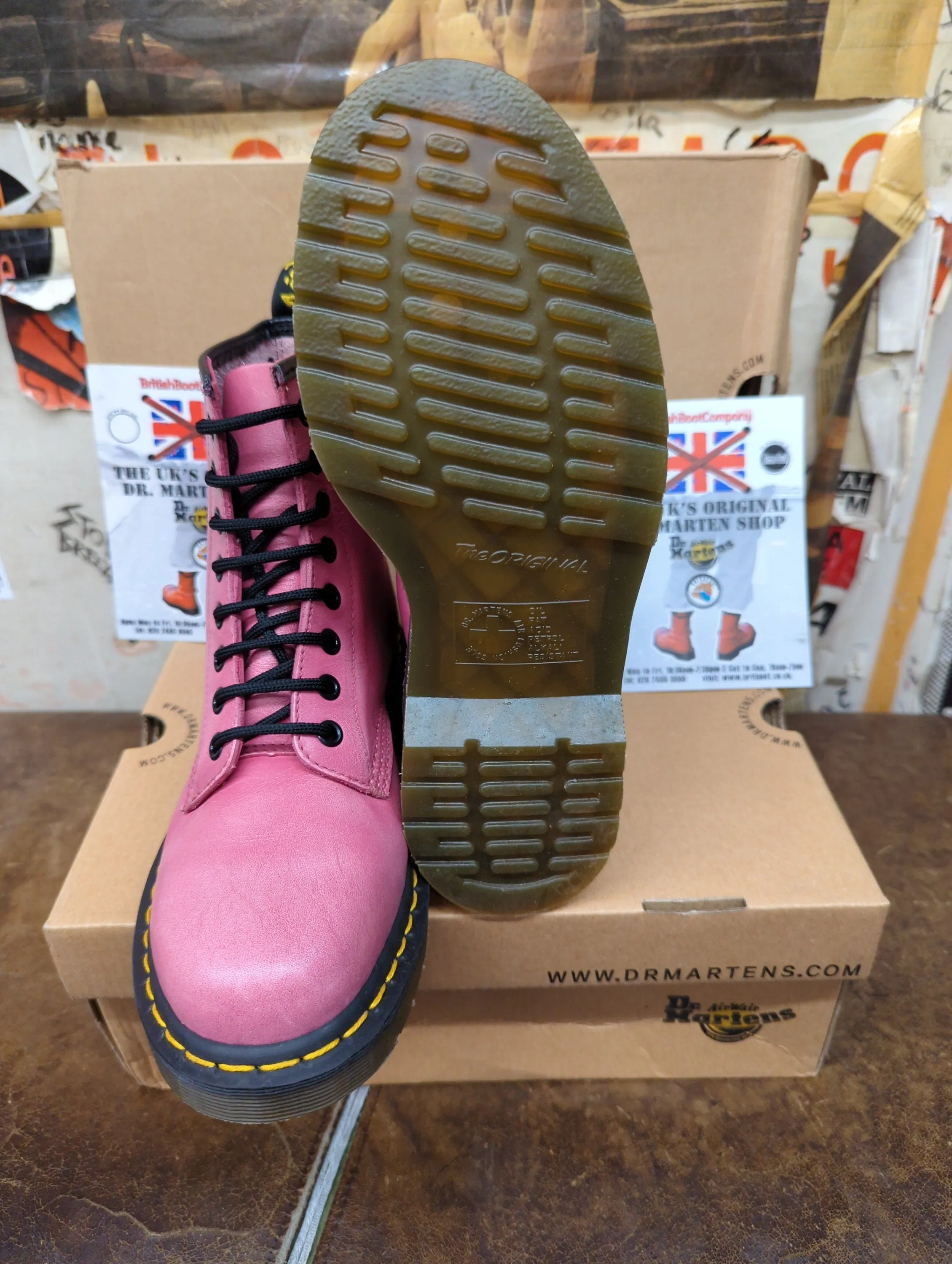 Dr Martens 1460 Pink Vintage Size 6 & 7