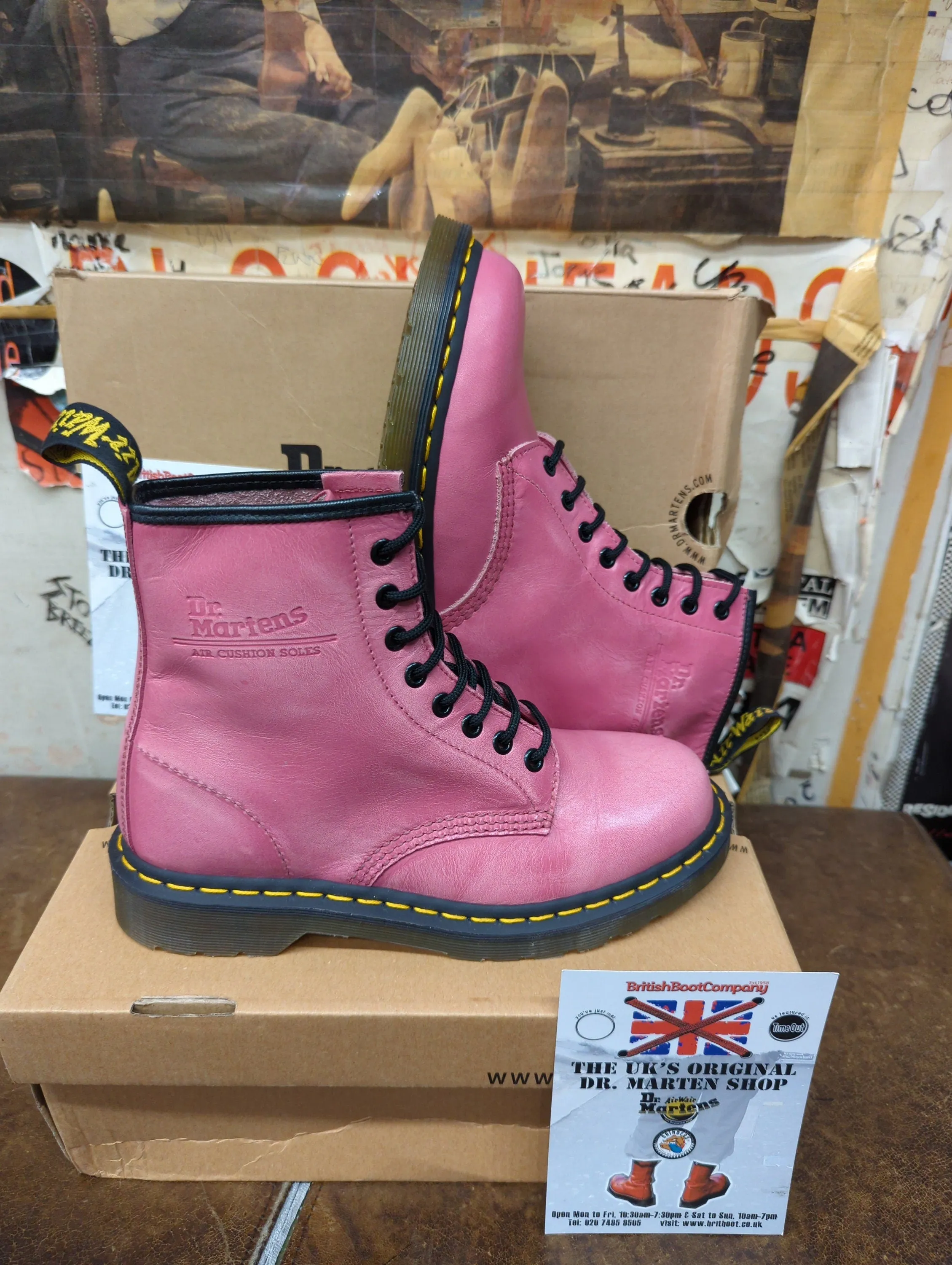 Dr Martens 1460 Pink Vintage Size 6 & 7