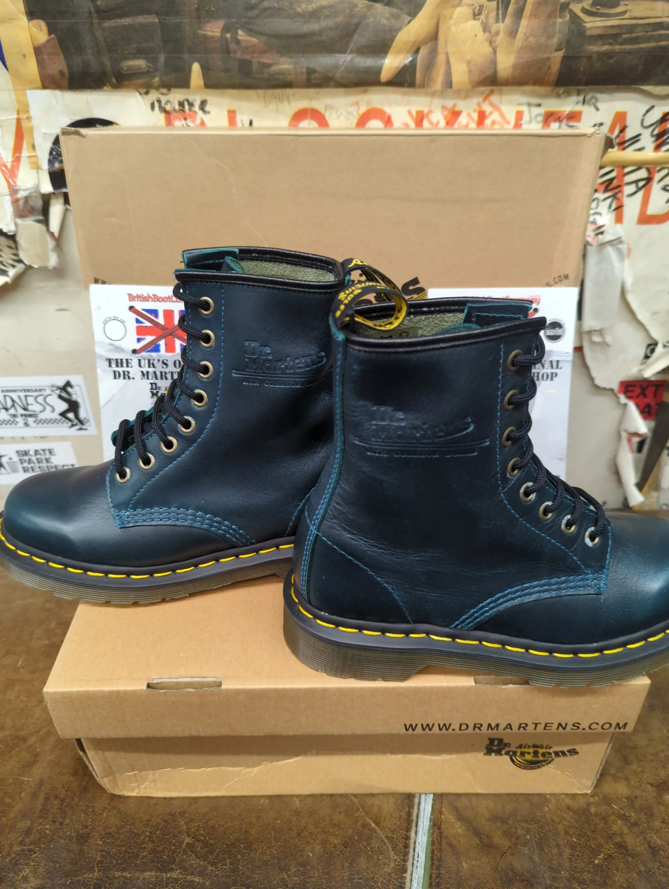 Dr Martens 1460 Teal Vintage Size 3