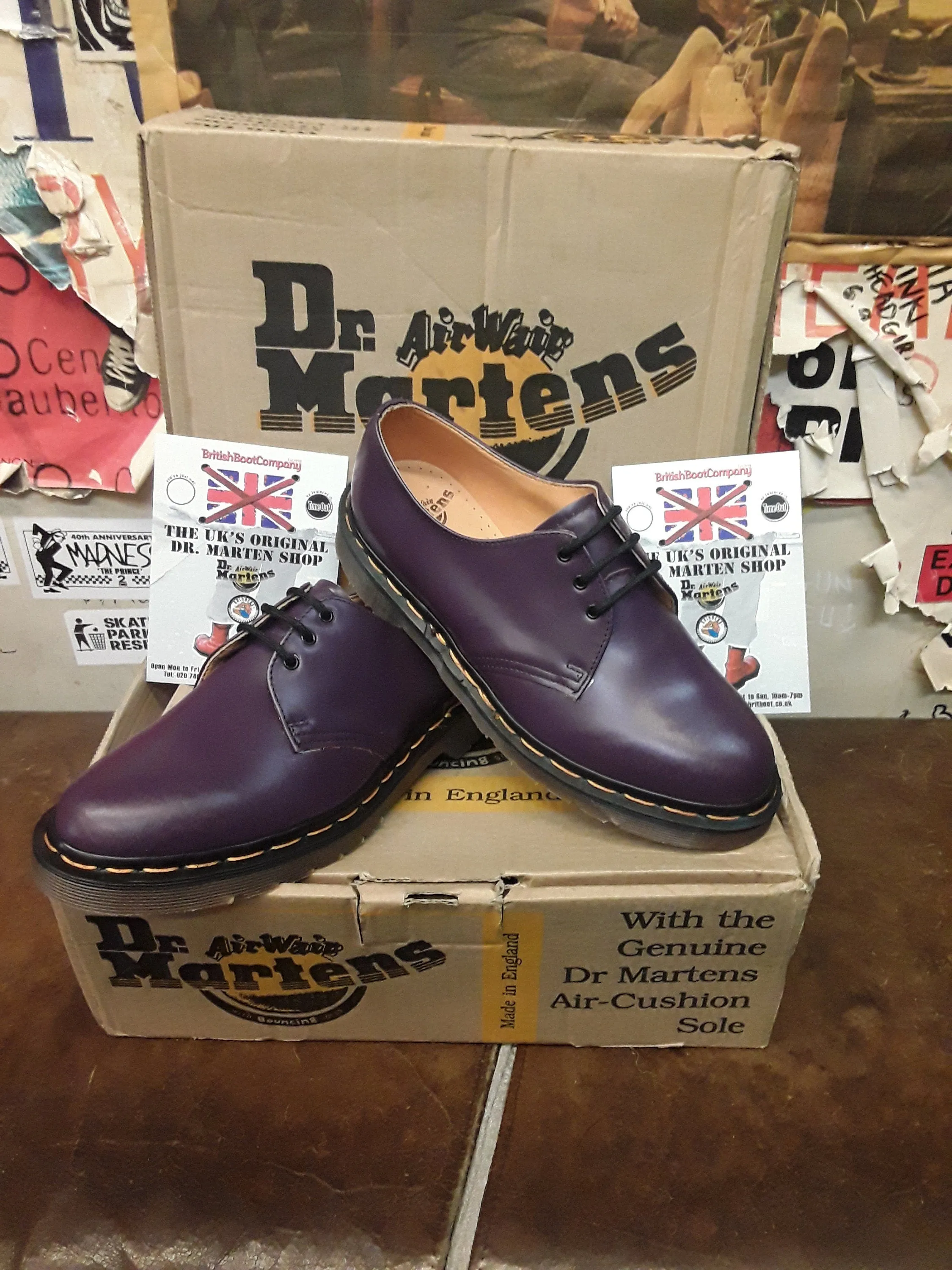 Dr Martens 1461 Made in England Purple Size 6