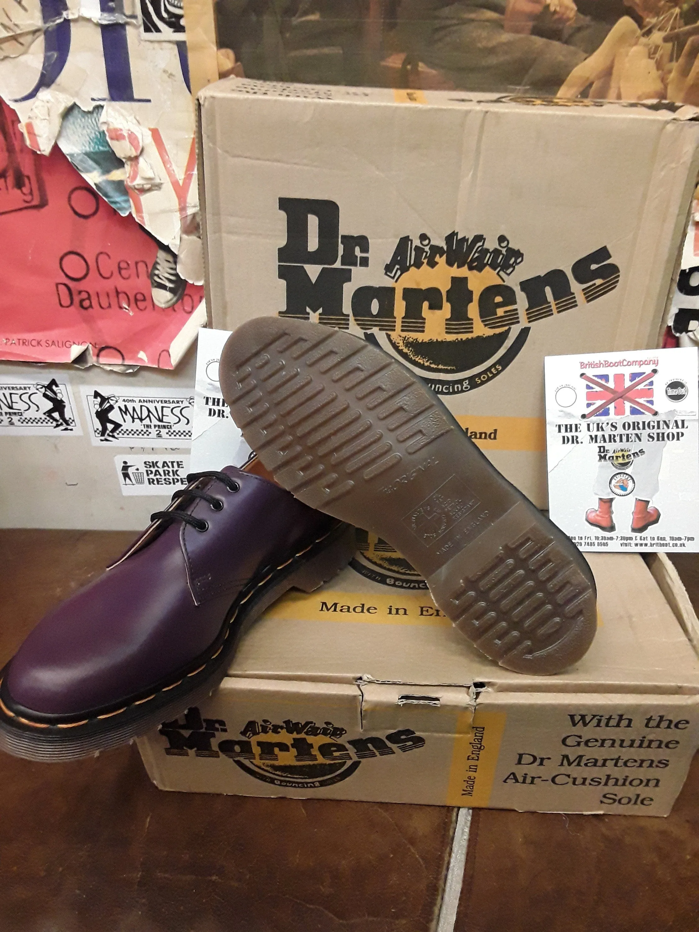 Dr Martens 1461 Made in England Purple Size 6