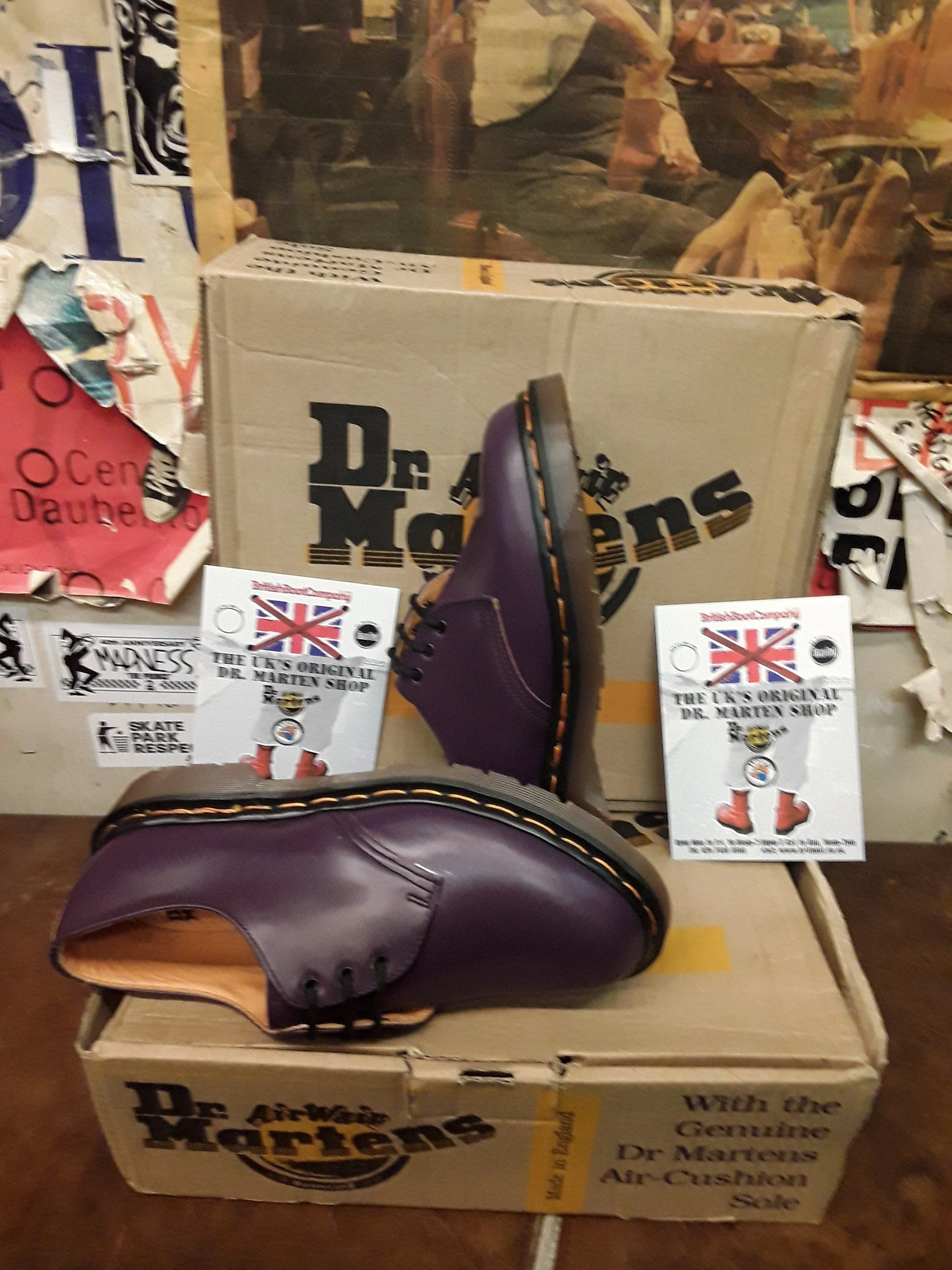 Dr Martens 1461 Made in England Purple Size 6