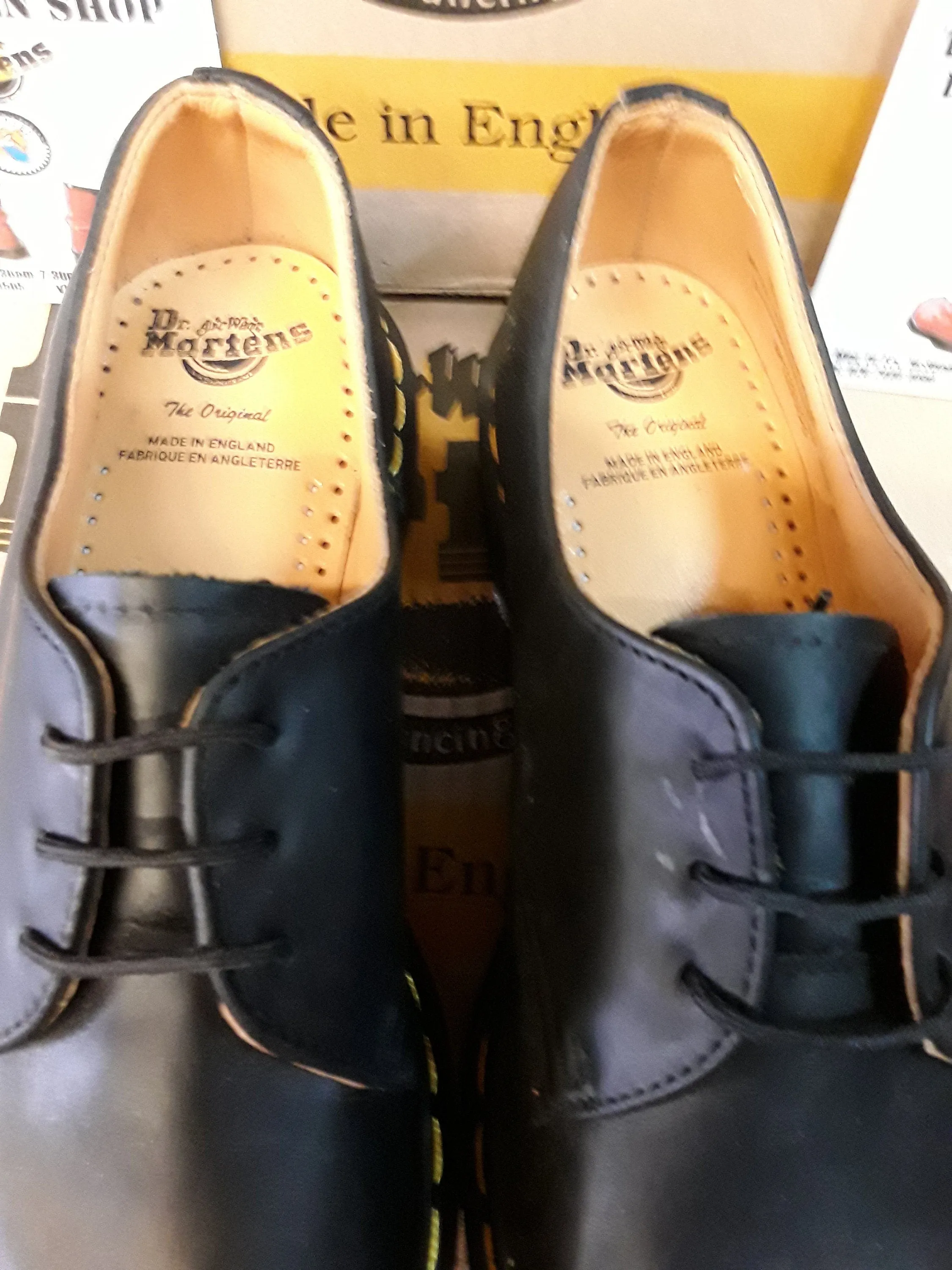 Dr Martens 1461z Ben Black  Greasy Made  in  England Size 7