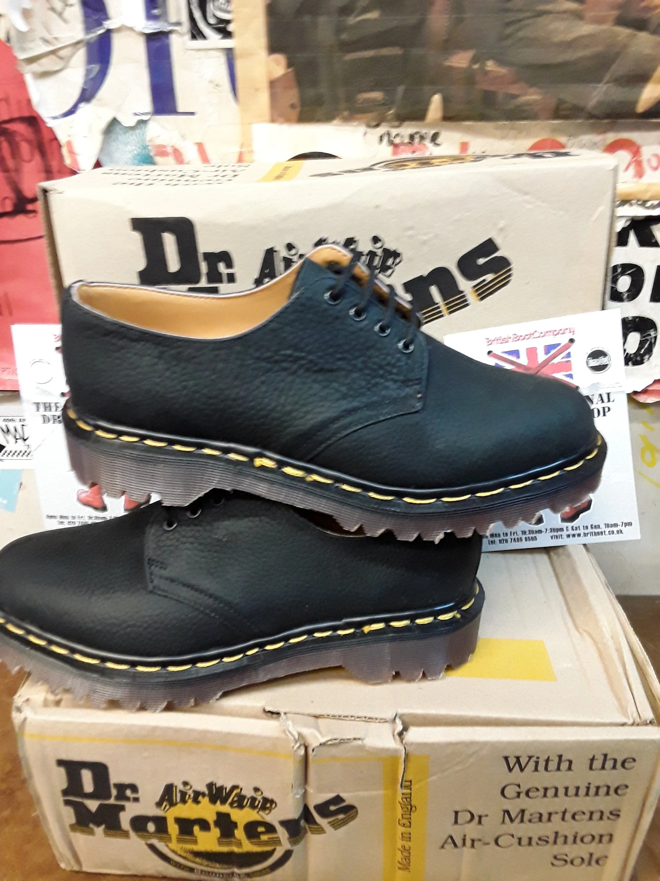 Dr Martens 1561z Black Mountain Bear Made in England Various sizes