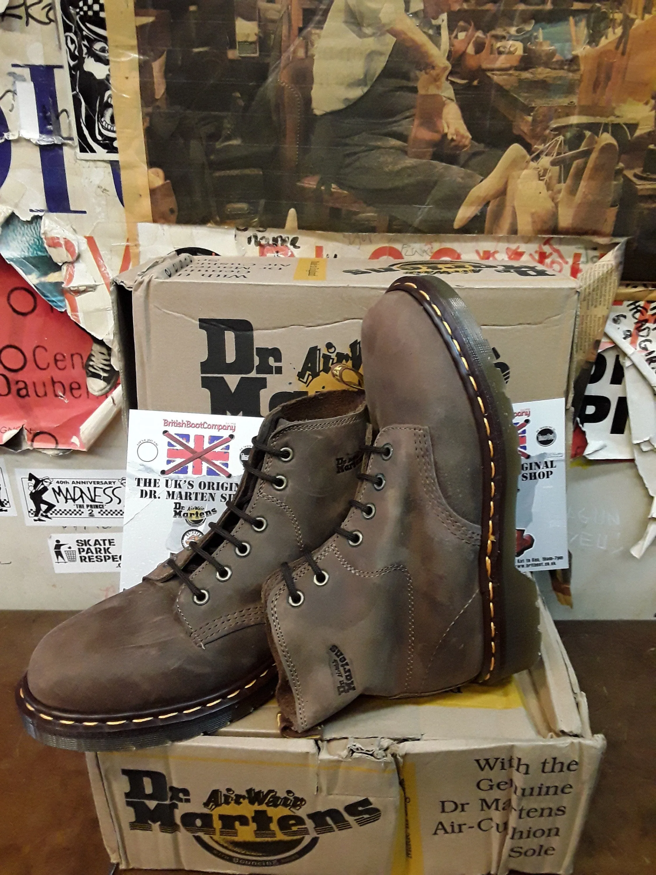 Dr Martens 8175 Aztec Crazy Horse Leather Made in England Size 6