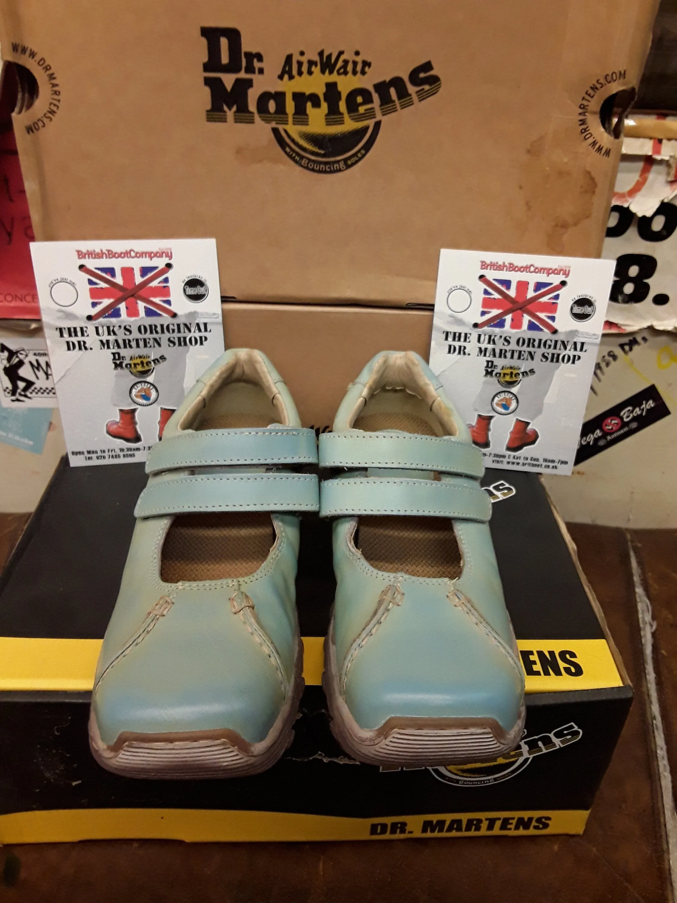 Dr Martens 8b26 Sky Blue Twin Strap Various Sizes