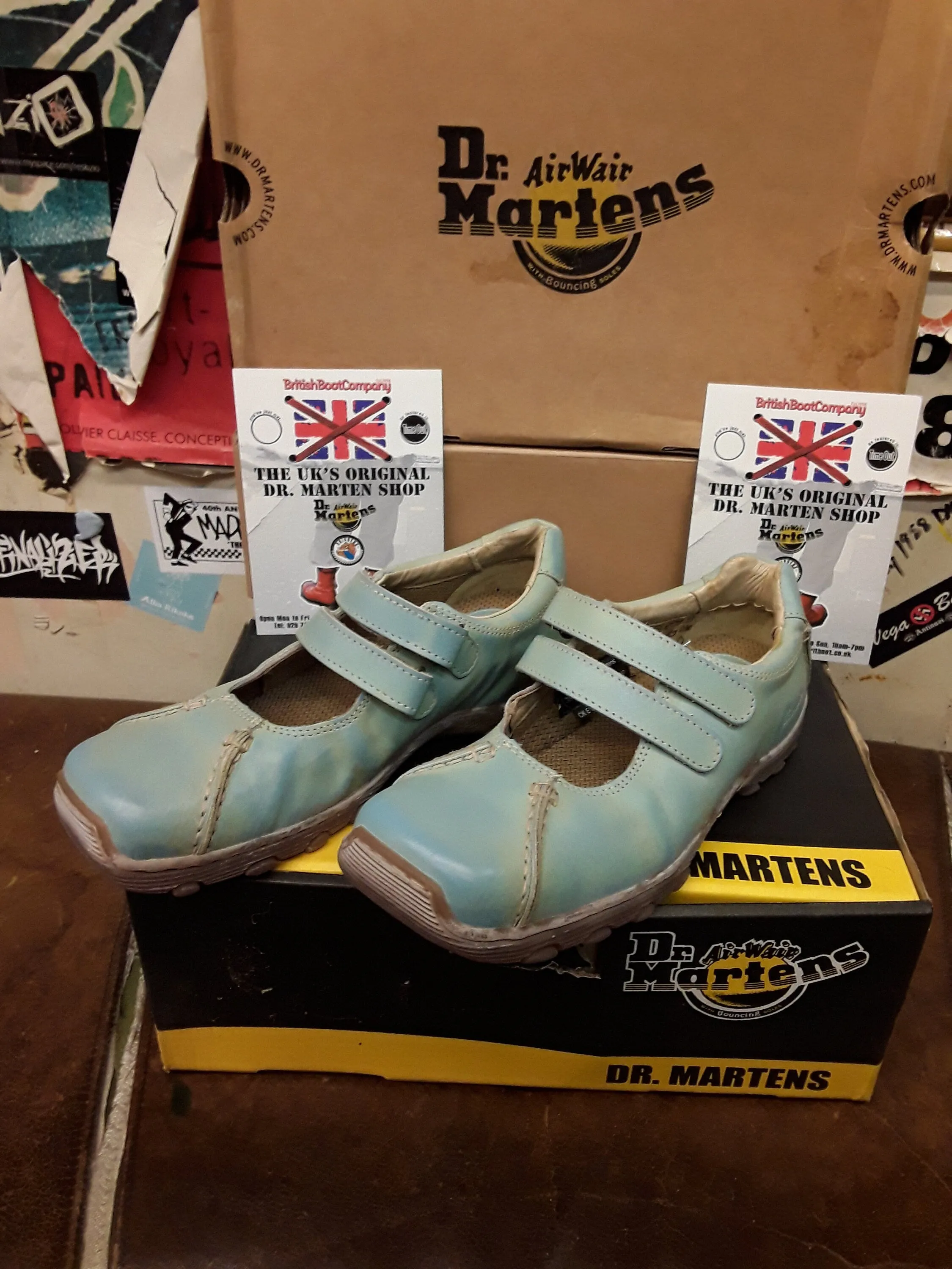 Dr Martens 8b26 Sky Blue Twin Strap Various Sizes