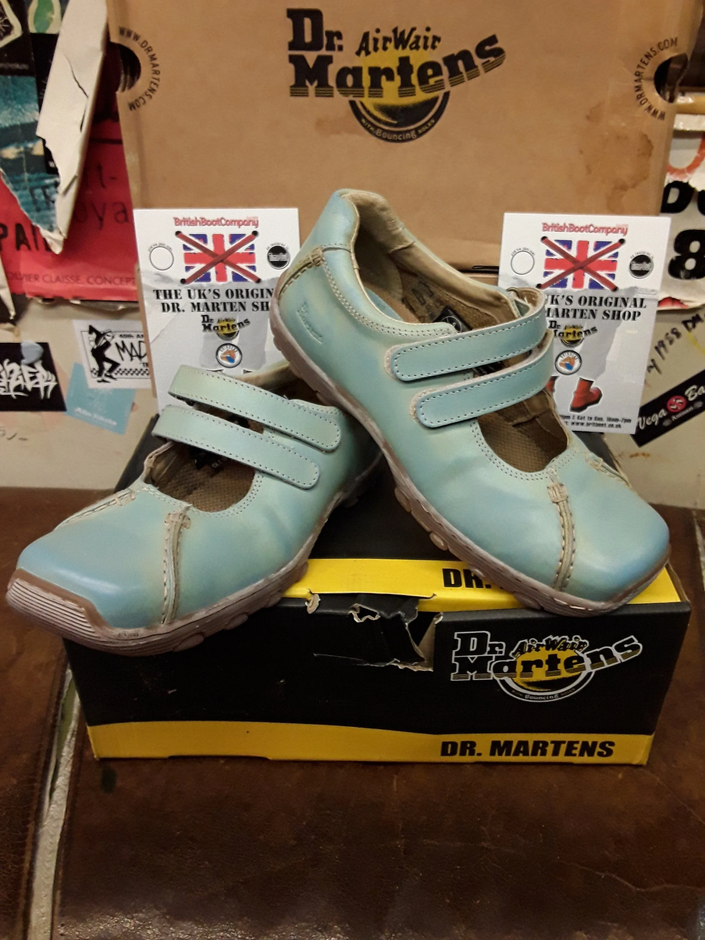 Dr Martens 8b26 Sky Blue Twin Strap Various Sizes