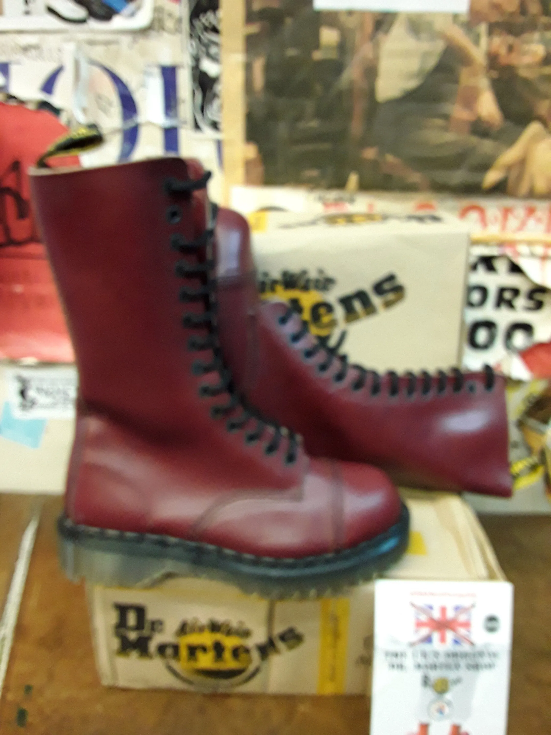 Dr Martens 9623 Cherry 14 Hole Made in England Size 6