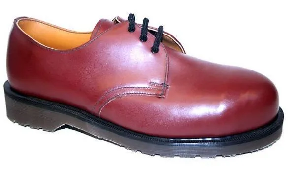 DR MARTENS - CHERRY RED STEEL TOE CAP SHOE - 1925 (3 EYELET)