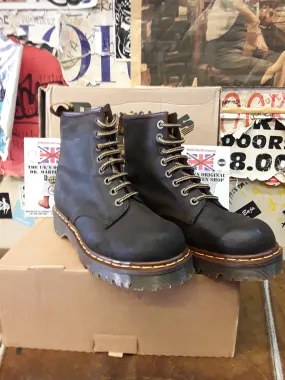 Dr Martens Chocolate Commando Waxy Suede 8 hole , 8338z , Bex sole. Made in England, SIZES available 4-12(vintage stock)