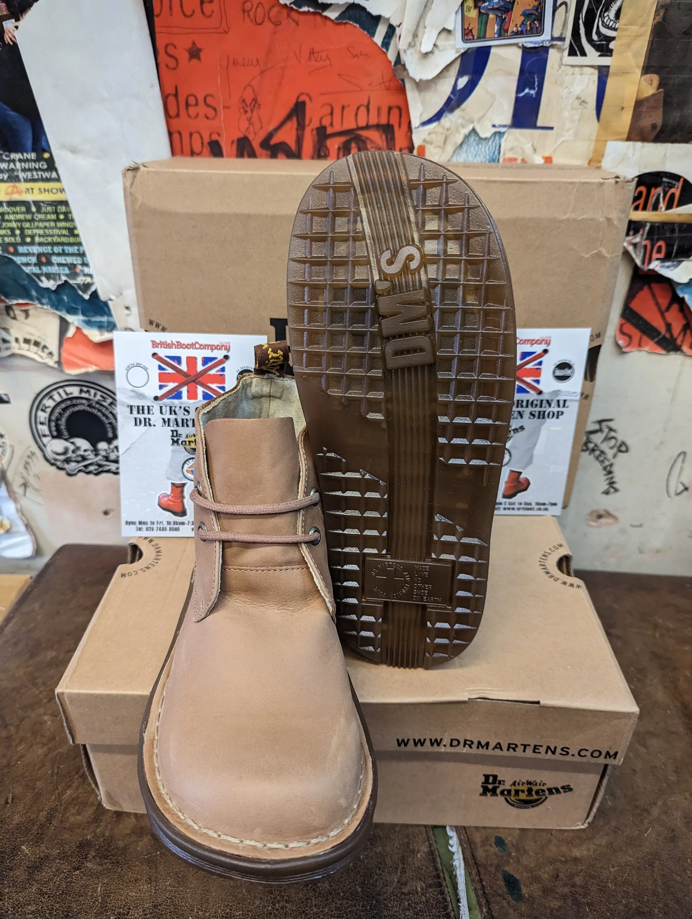 Dr Martens Paloma Beige Buckskin Various Sizes