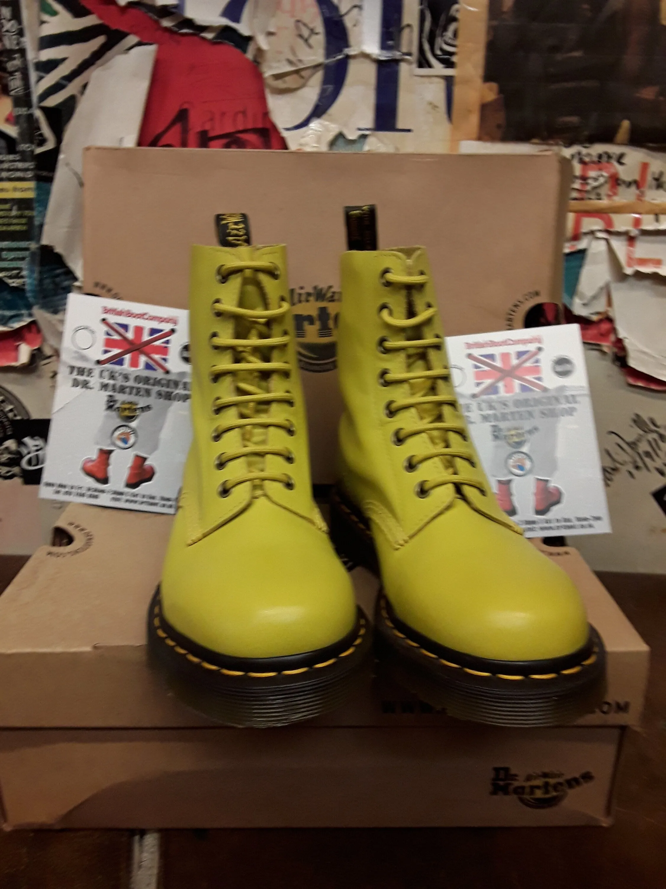 Dr Martens Pascal Sun Yellow Soft Leather Size 5