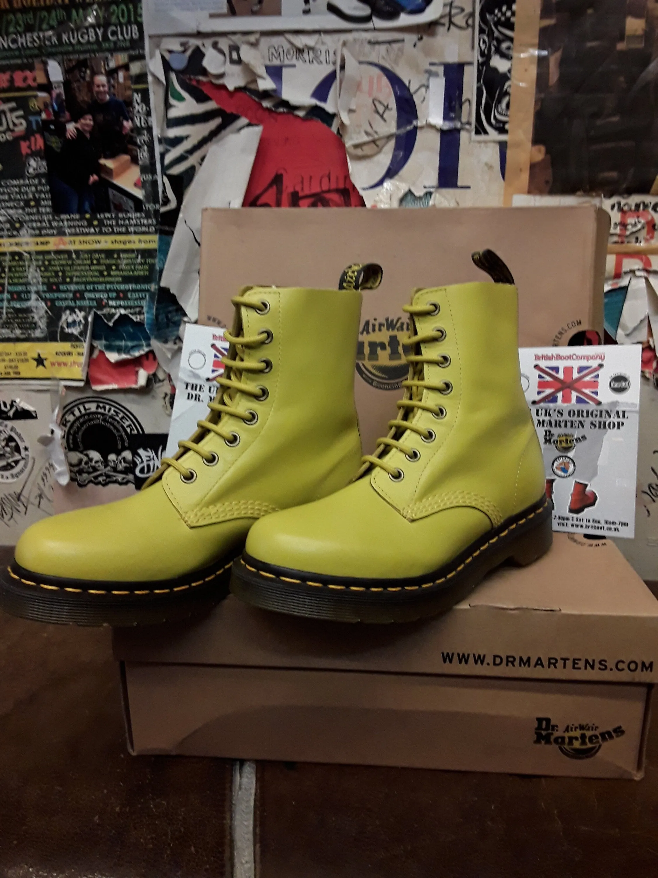 Dr Martens Pascal Sun Yellow Soft Leather Size 5