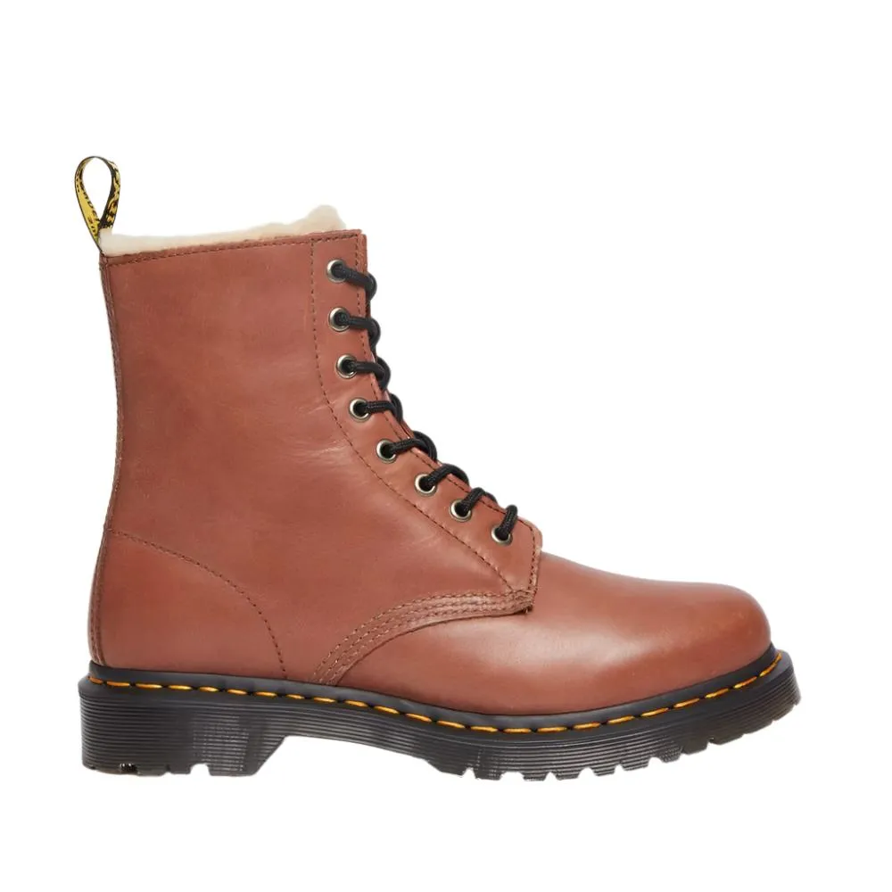 Dr. Martens Women's 1460 Serena Faux Fur Lined - Tan