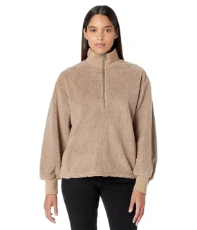 Dylan by True Grit Sherpa Modern Zip Pullover Sweatshirt Women's