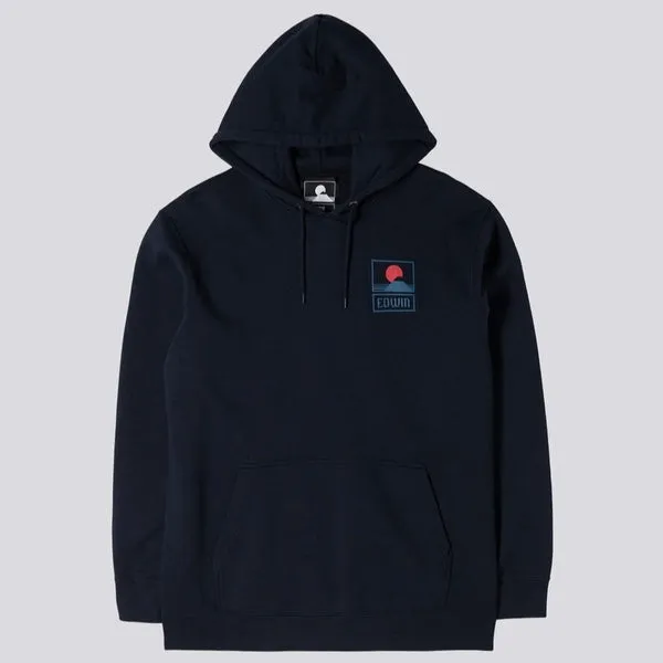 Edwin Sunset On Mt Fuji Hoodie Navy