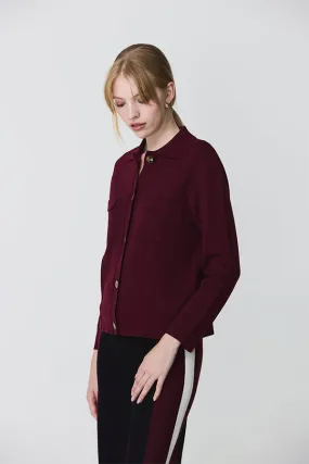 Escorpion BURGUNDY BUTTONED MILANO JACKET