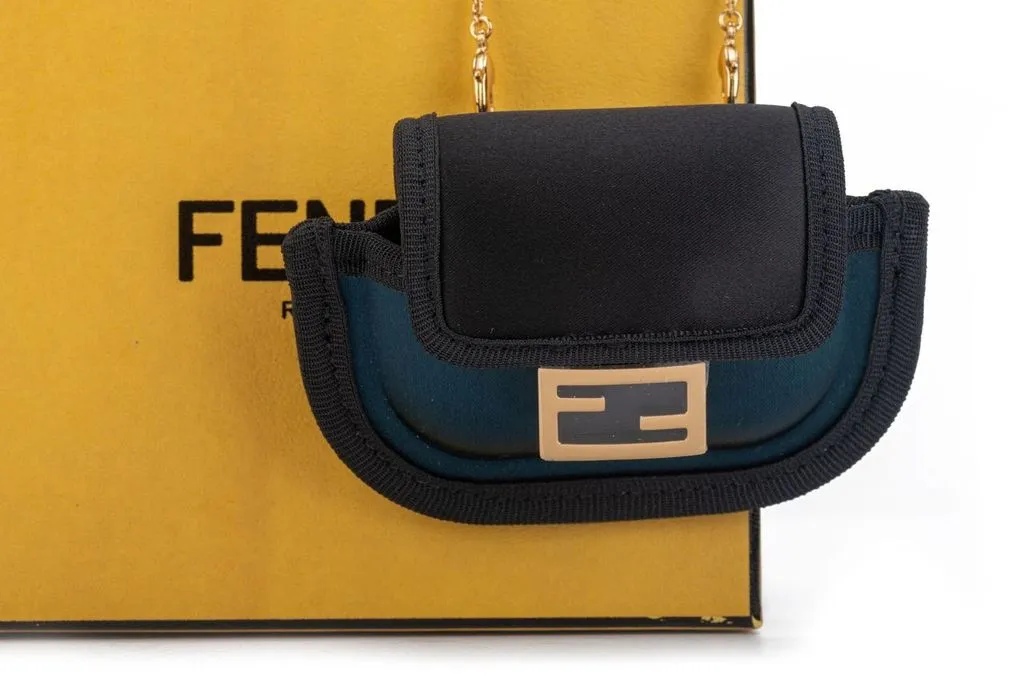 Fendi Micro Necklace Silk Bag NIB