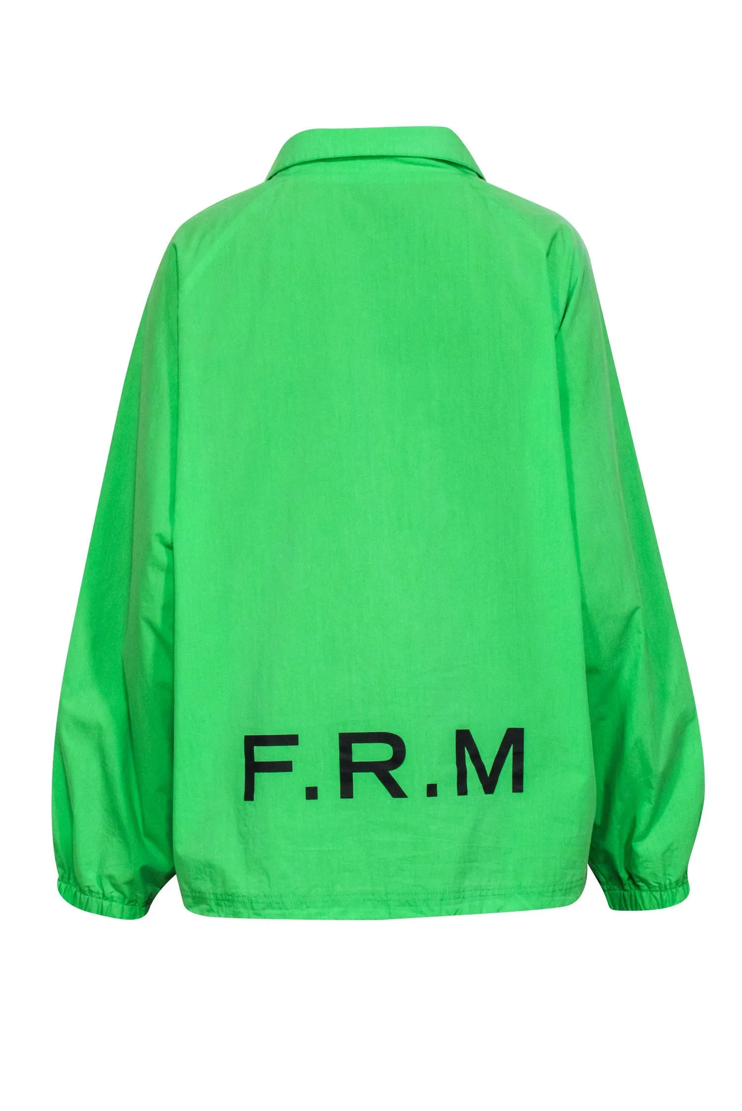 Frame - Neon Green Windbreaker Jacket Sz M