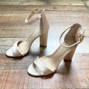 Gianni Bini Satin High Heeled Sandals- Size 7.5 (see notes)