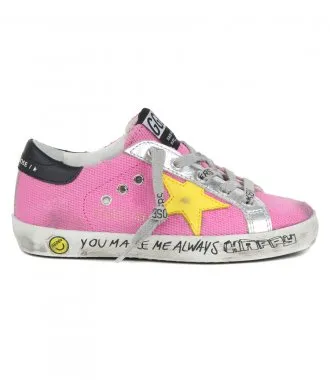 GOLDEN GOOSE CANVAS SIGNATURE FOXING SUPERSTAR SNEAKERS