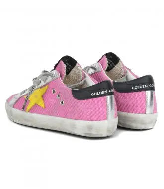 GOLDEN GOOSE CANVAS SIGNATURE FOXING SUPERSTAR SNEAKERS