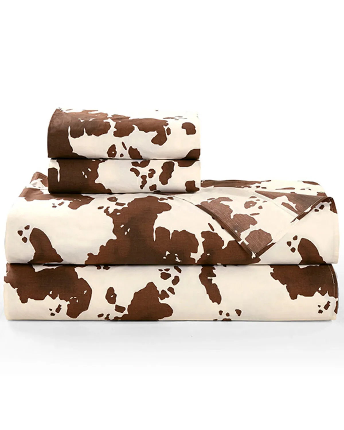 HiEnd Accents 200TC Cotton Elsa Cowhide 4 Piece Sheet Set - Queen Size