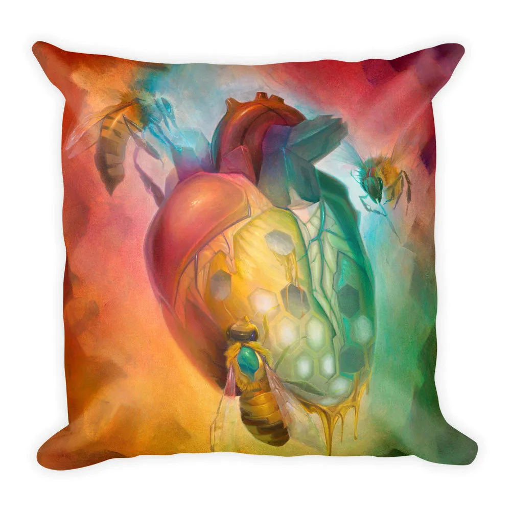 Honey Heart Pillow