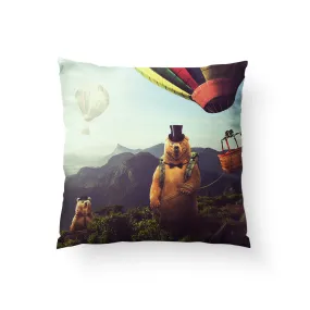 Hot Air Bearoons Throw Pillow